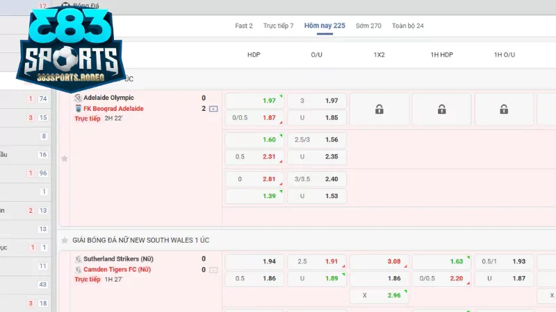 Nên chọn cá cược thể thao tại 383sports hay 789bet?