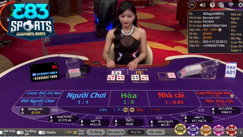 Cách tham gia live casino 383sports hiệu quả